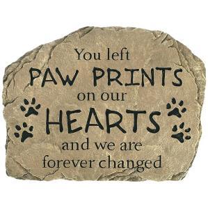 Paw Prints Garden Stone – PIERSON'S FLOWER SHOP & GREENHOUSES INC, Cedar Rapids IA