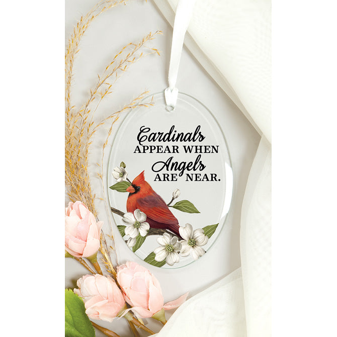Cardinals Appear When Near Glass Ornament – PIERSON'S FLOWER SHOP & GREENHOUSES INC, Cedar Rapids IA
