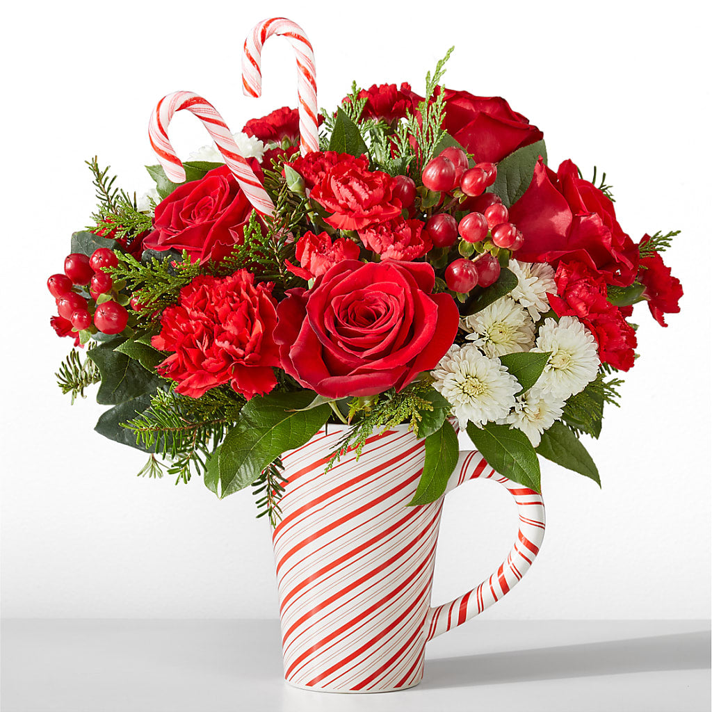 Peppermint Swirl Mug – PIERSON'S FLOWER SHOP & GREENHOUSES INC, Cedar Rapids IA