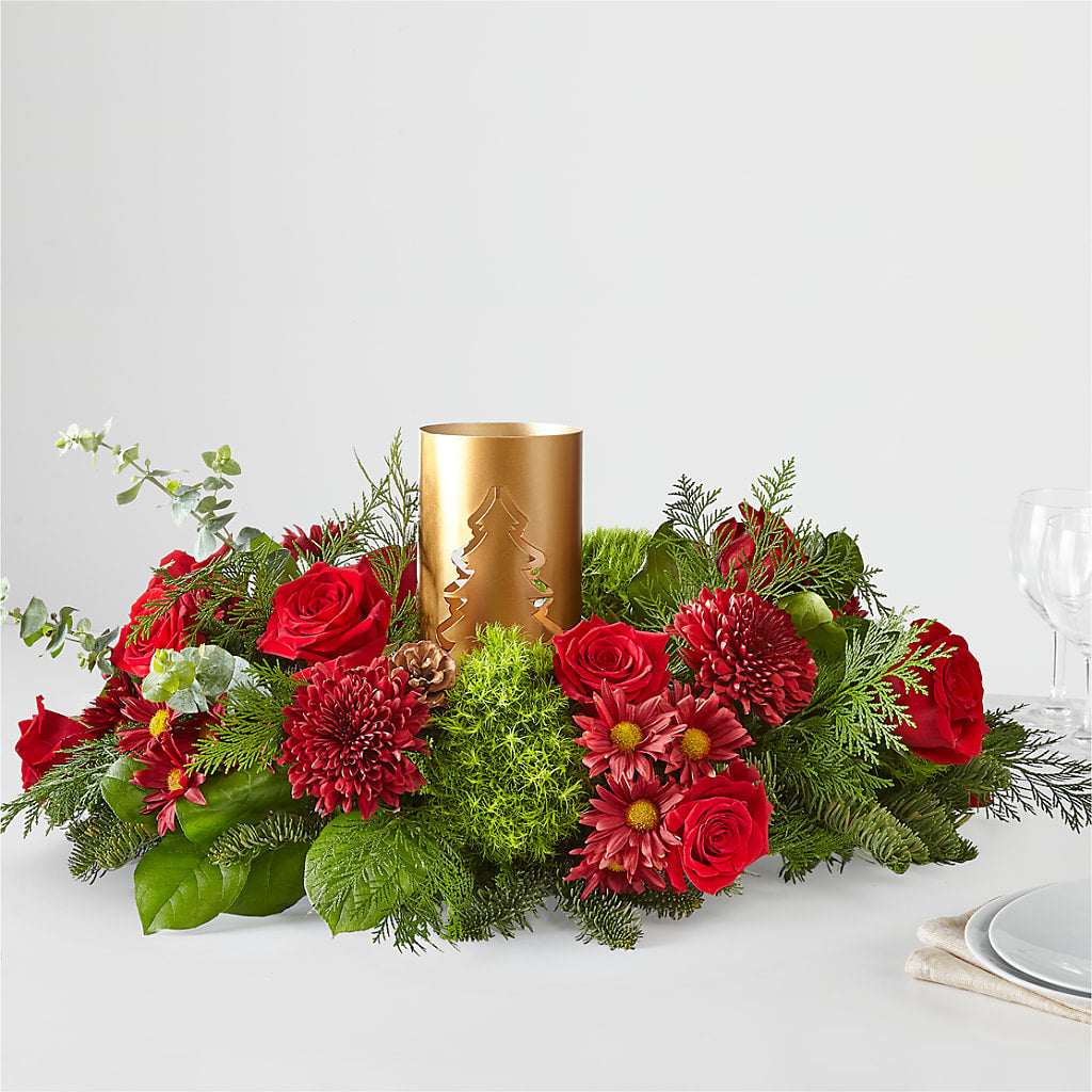 Toast the Season Centerpiece – PIERSON'S FLOWER SHOP & GREENHOUSES INC, Cedar Rapids IA
