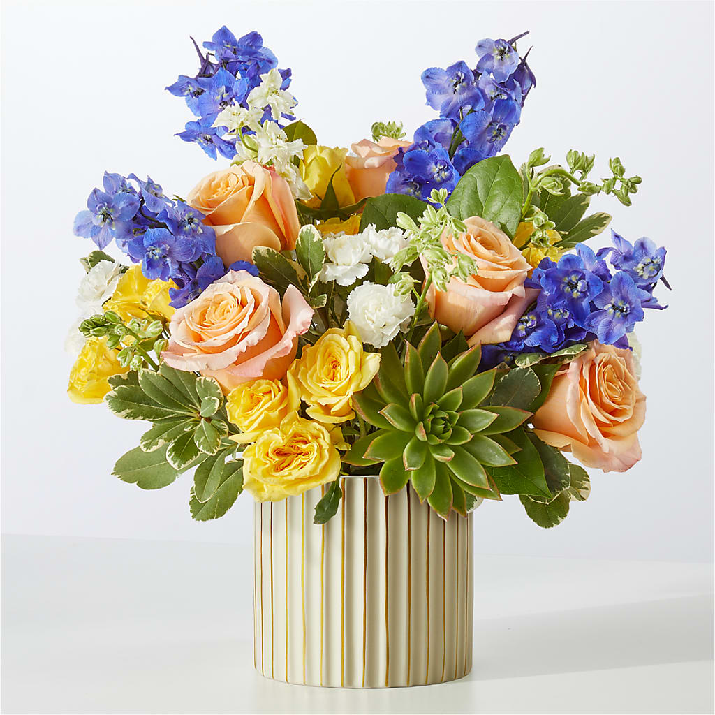 Cobalt Reverie Bouquet – PIERSON'S FLOWER SHOP & GREENHOUSES INC, Cedar Rapids IA