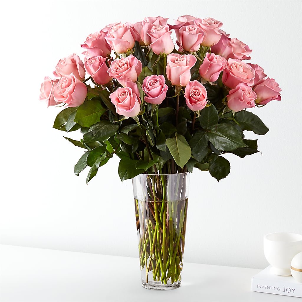 Long Stem Pink Rose Bouquet – PIERSON'S FLOWER SHOP & GREENHOUSES INC, Cedar Rapids IA