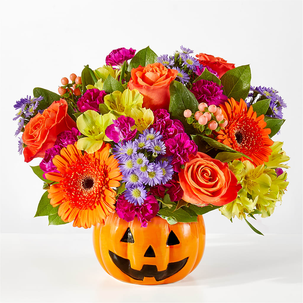 Tricks & Treats Pumpkin – PIERSON'S FLOWER SHOP & GREENHOUSES INC, Cedar Rapids IA