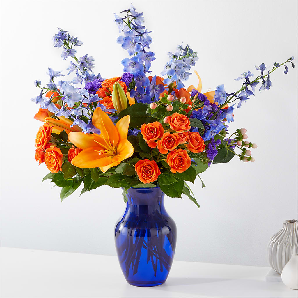 Radiant Citrus Bouquet – PIERSON'S FLOWER SHOP & GREENHOUSES INC, Cedar Rapids IA