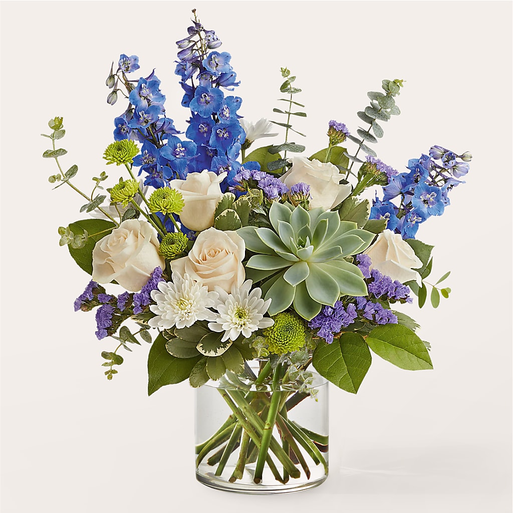 Cerulean Waves Bouquet – PIERSON'S FLOWER SHOP & GREENHOUSES INC, Cedar Rapids IA