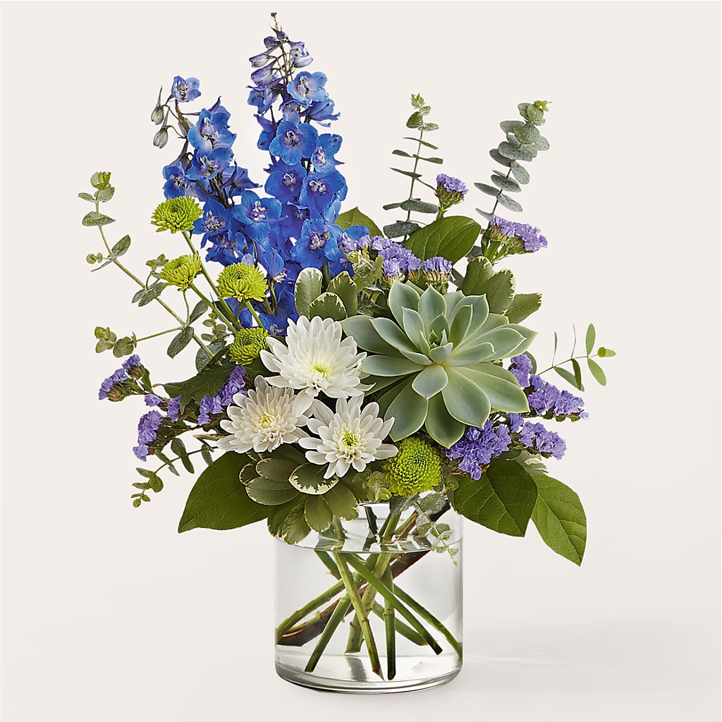 Cerulean Waves Bouquet – PIERSON'S FLOWER SHOP & GREENHOUSES INC, Cedar Rapids IA