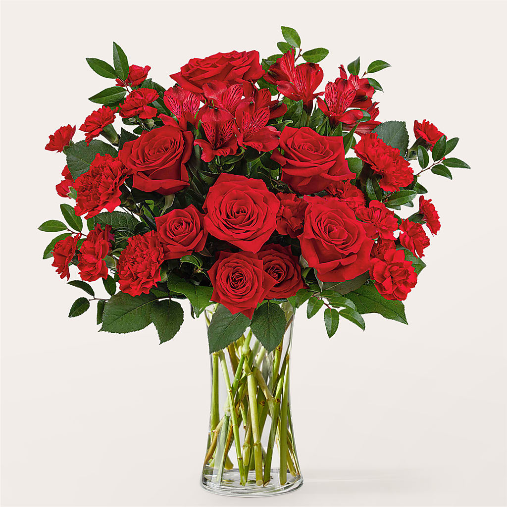 Brilliant Ruby Bouquet – PIERSON'S FLOWER SHOP & GREENHOUSES INC, Cedar Rapids IA