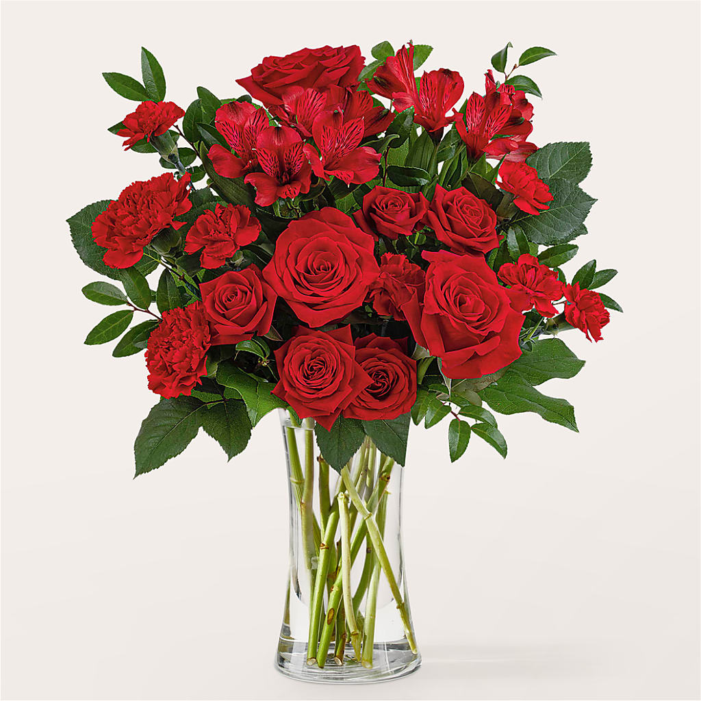 Brilliant Ruby Bouquet – PIERSON'S FLOWER SHOP & GREENHOUSES INC, Cedar Rapids IA