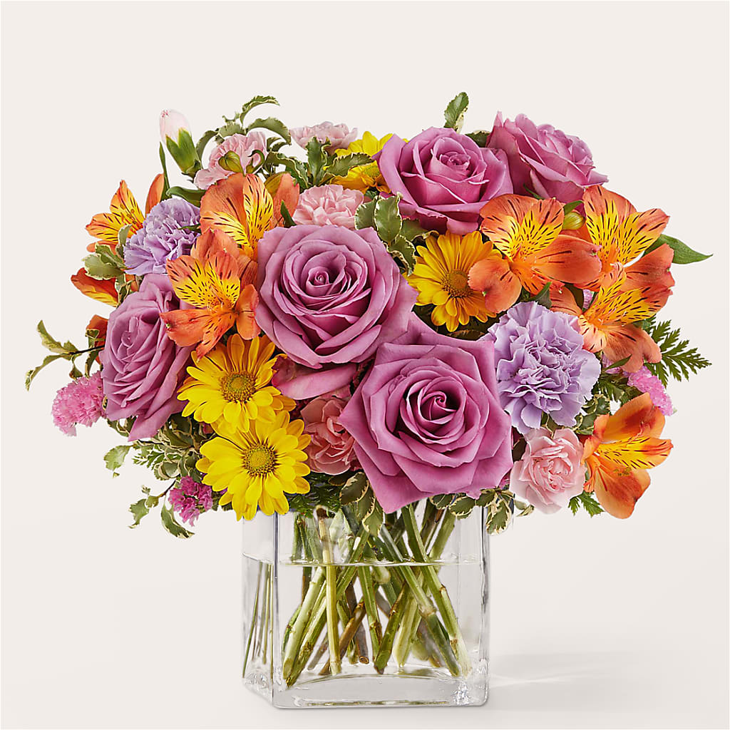 Shades of Happiness Bouquet – PIERSON'S FLOWER SHOP & GREENHOUSES INC, Cedar Rapids IA