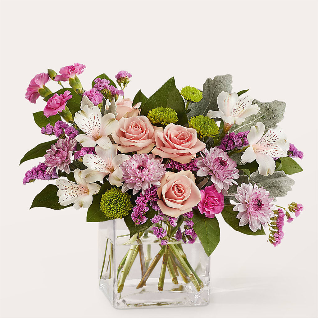 Pink Suede Bouquet – PIERSON'S FLOWER SHOP & GREENHOUSES INC, Cedar Rapids IA
