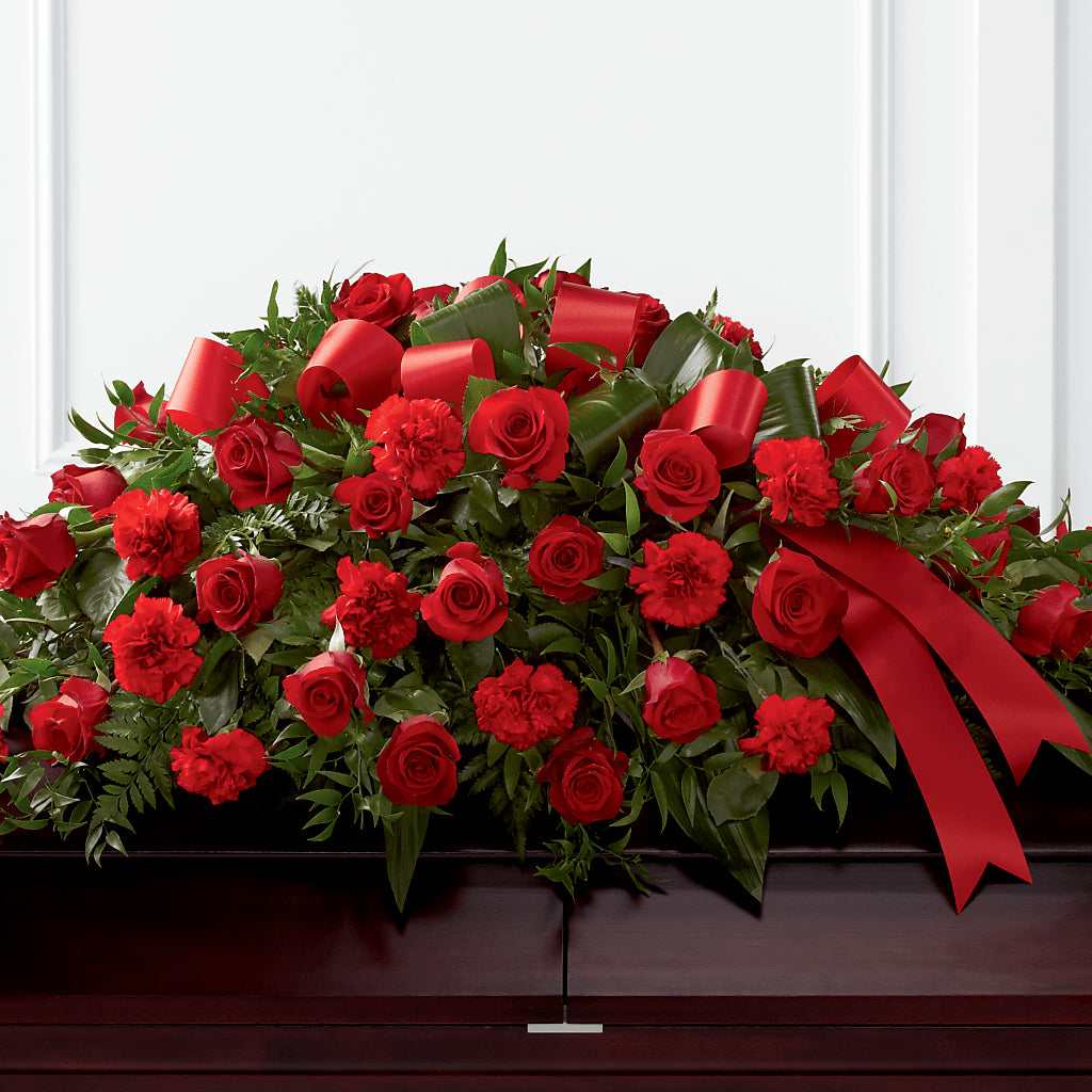 Tribute of Life Casket Spray – PIERSON'S FLOWER SHOP & GREENHOUSES INC, Cedar Rapids IA
