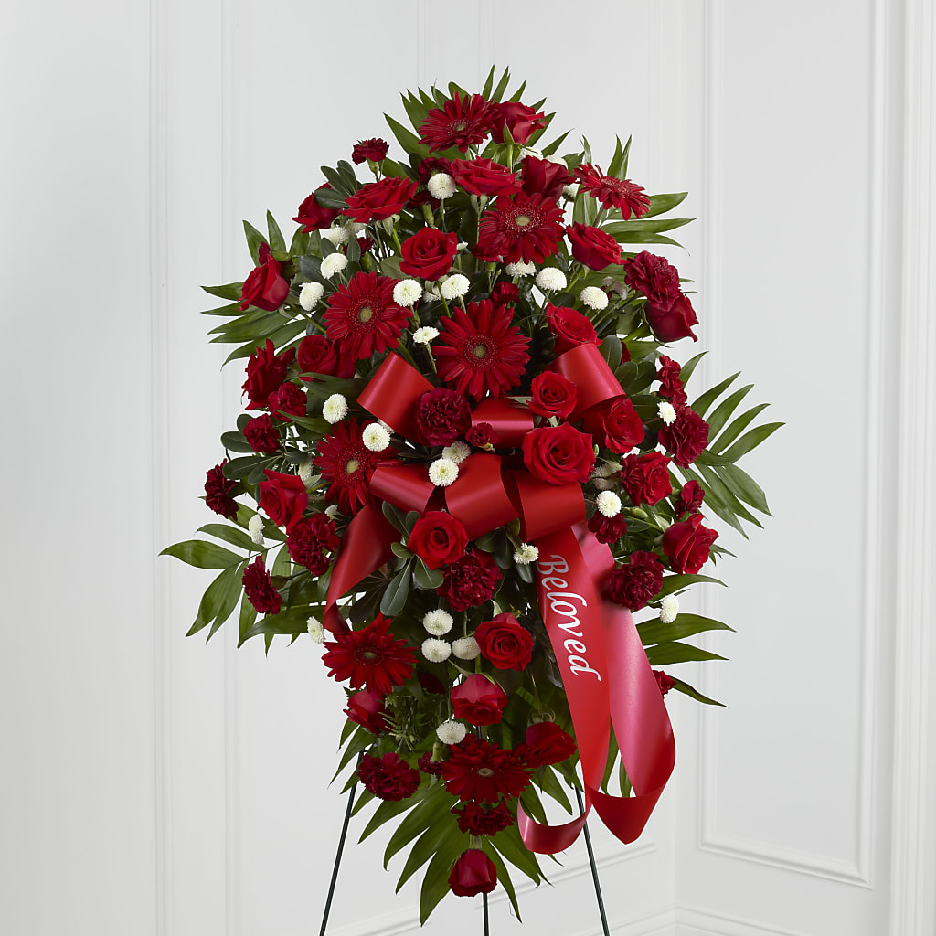 Treasured Memories Standing Spray – PIERSON'S FLOWER SHOP & GREENHOUSES INC, Cedar Rapids IA