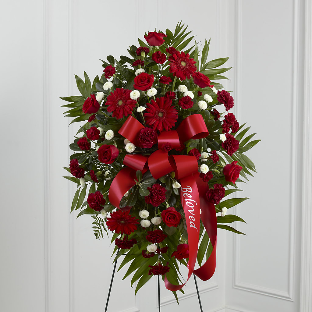 Treasured Memories Standing Spray – PIERSON'S FLOWER SHOP & GREENHOUSES INC, Cedar Rapids IA