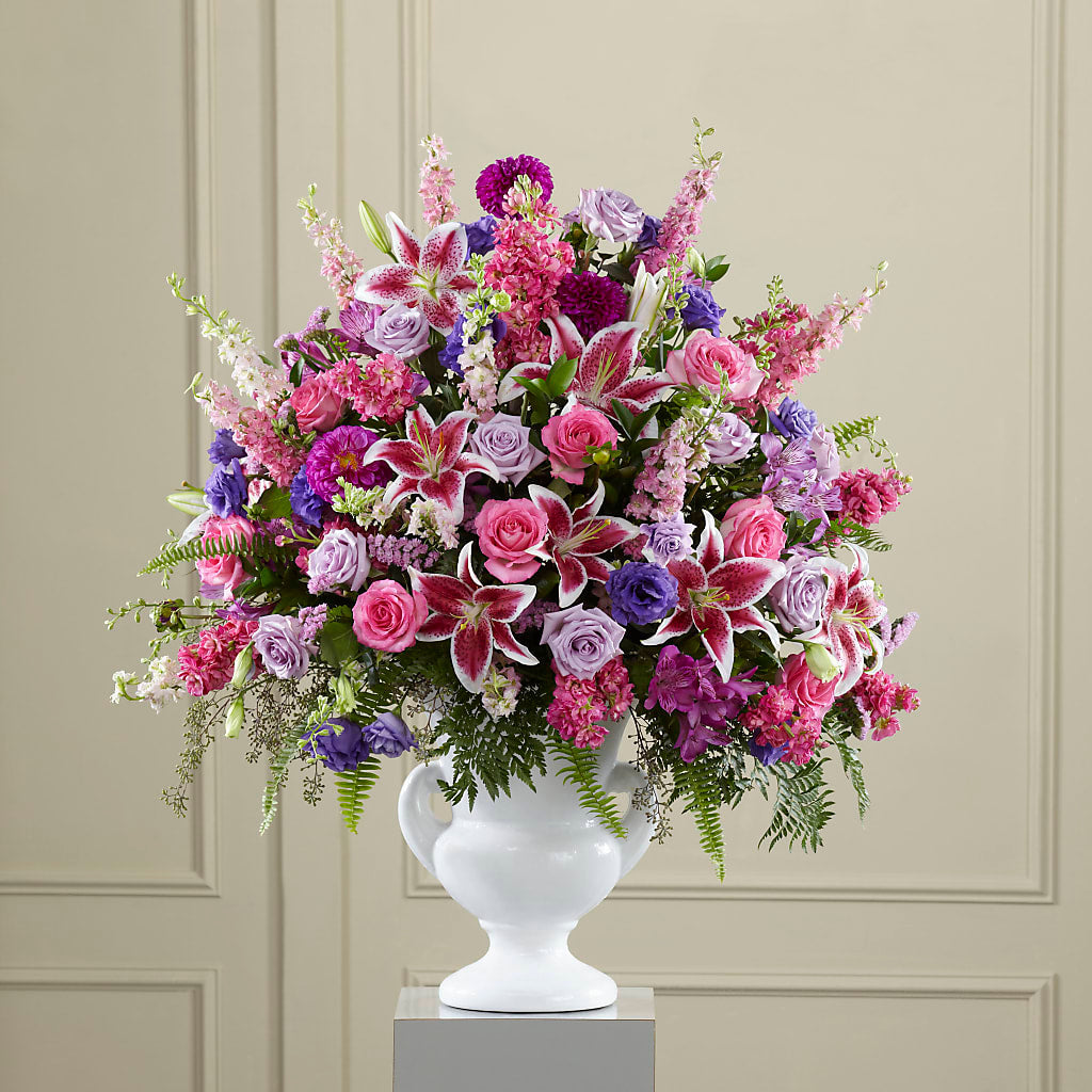 Peaceful Tribute Arrangement – PIERSON'S FLOWER SHOP & GREENHOUSES INC, Cedar Rapids IA