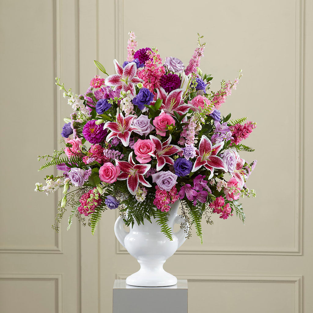 Peaceful Tribute Arrangement – PIERSON'S FLOWER SHOP & GREENHOUSES INC, Cedar Rapids IA