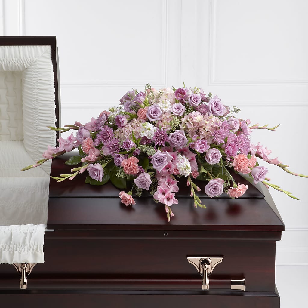 Immorata Casket Spray – PIERSON'S FLOWER SHOP & GREENHOUSES INC, Cedar Rapids IA