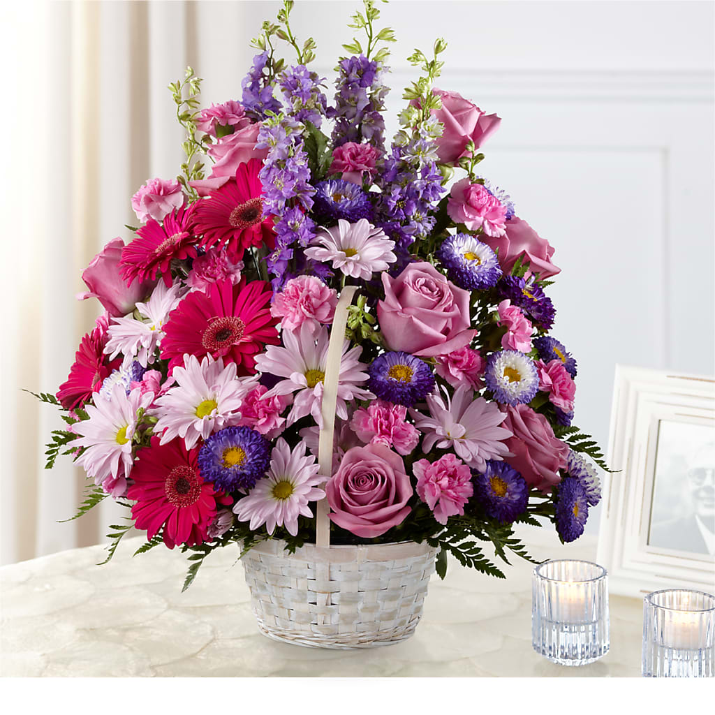 Pastel Peace Basket – PIERSON'S FLOWER SHOP & GREENHOUSES INC, Cedar Rapids IA