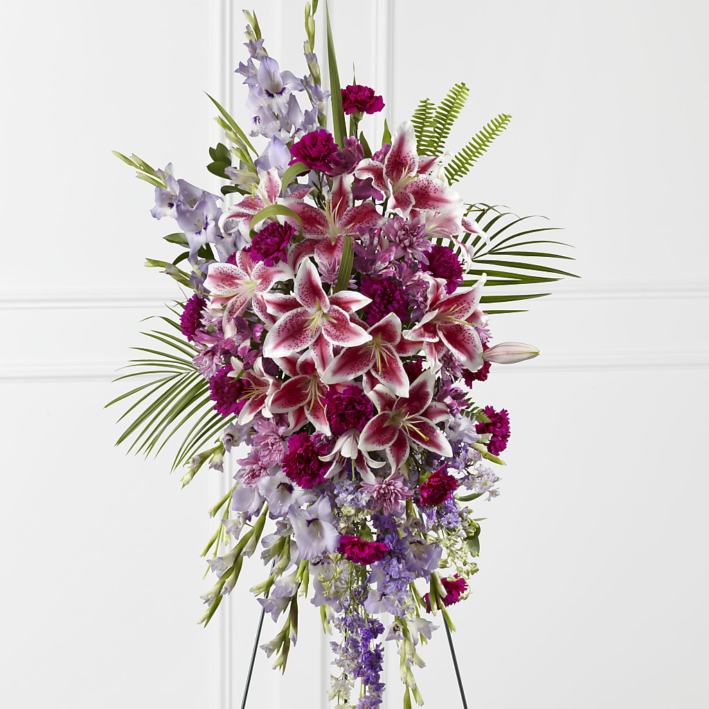 Tender Touch Standing Spray – PIERSON'S FLOWER SHOP & GREENHOUSES INC, Cedar Rapids IA