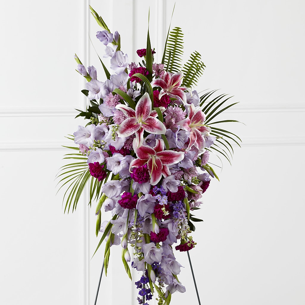 Tender Touch Standing Spray – PIERSON'S FLOWER SHOP & GREENHOUSES INC, Cedar Rapids IA