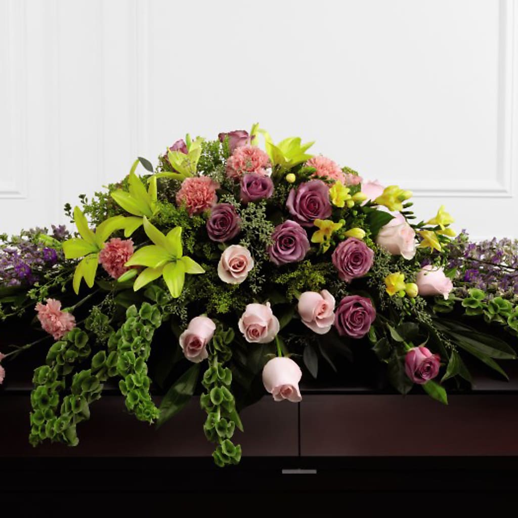 Forever Beloved Casket Spray – PIERSON'S FLOWER SHOP & GREENHOUSES INC, Cedar Rapids IA