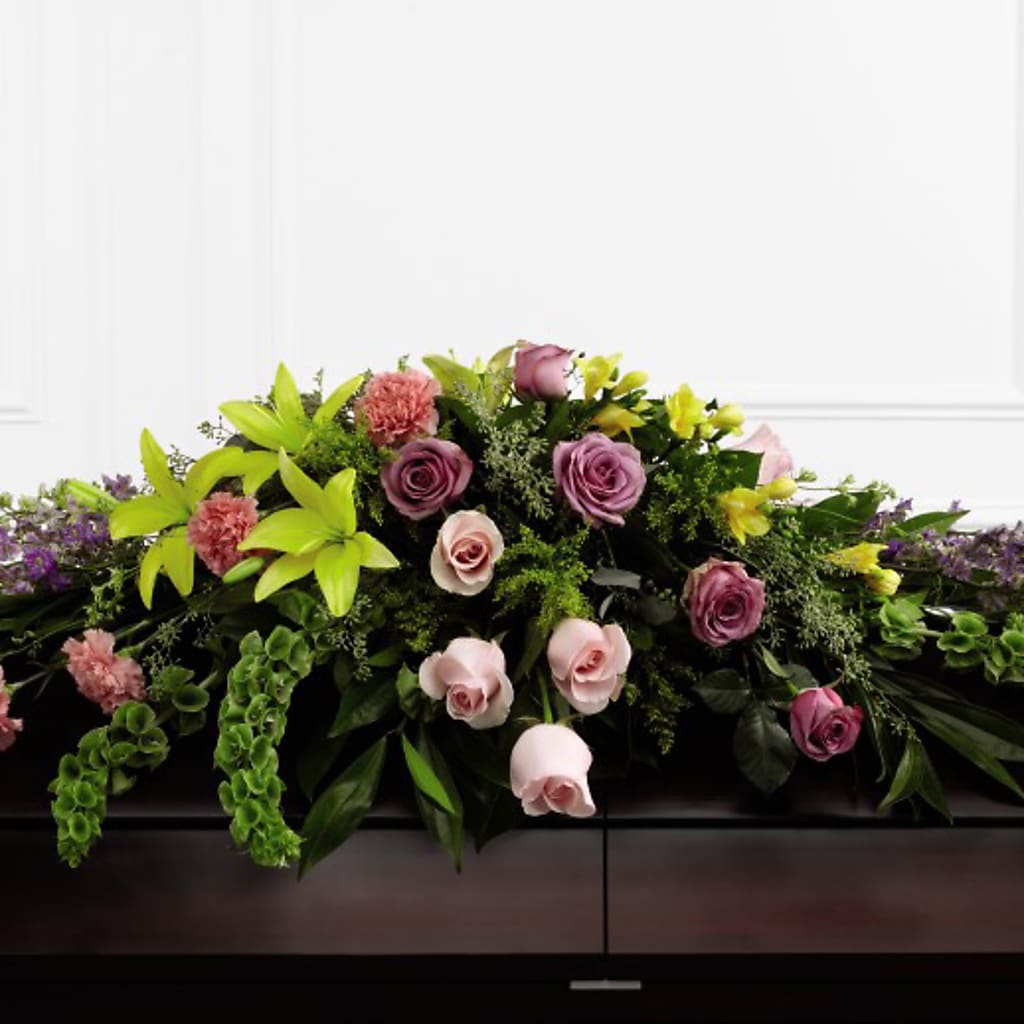 Forever Beloved Casket Spray – PIERSON'S FLOWER SHOP & GREENHOUSES INC, Cedar Rapids IA
