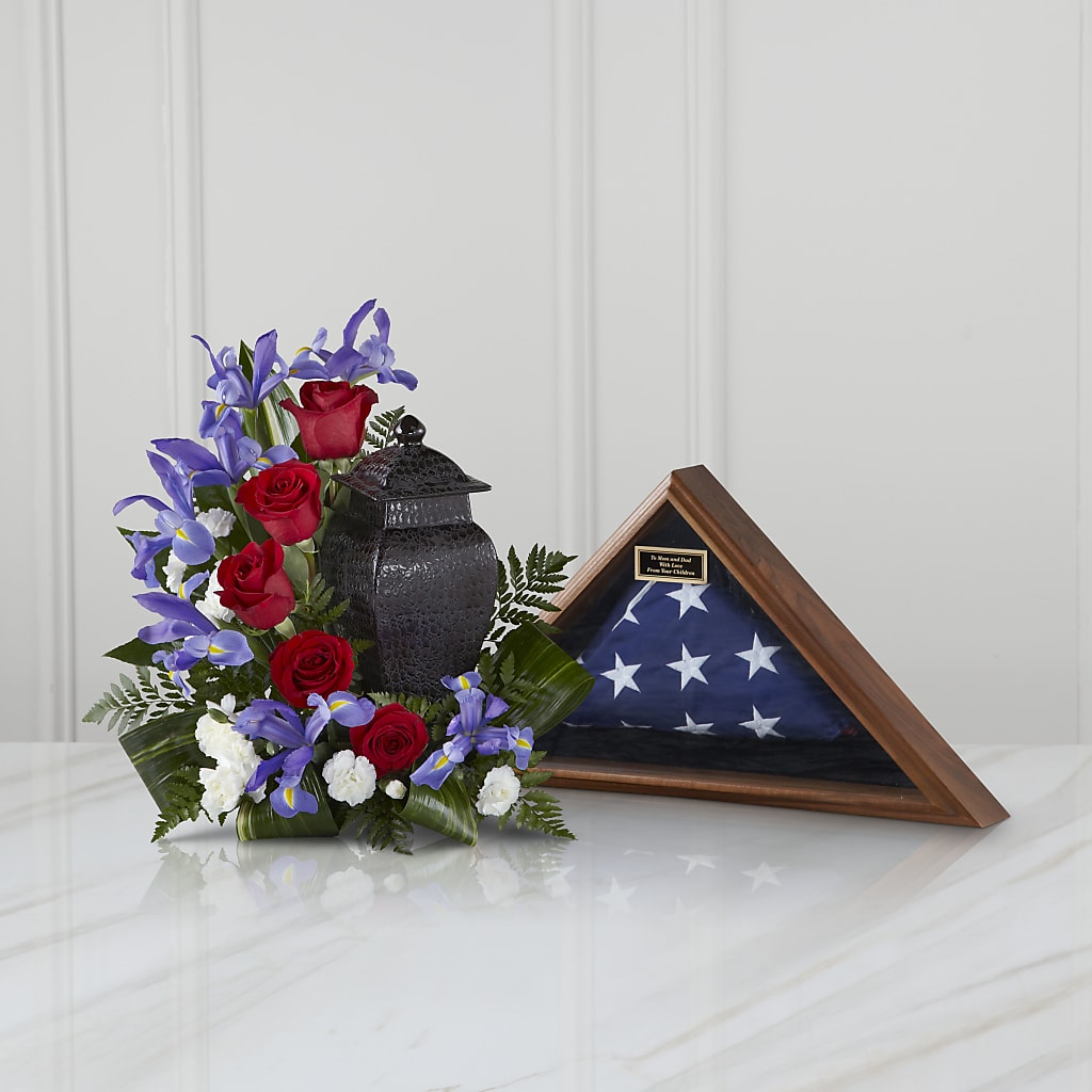 Patriotic Tribute Arrangement – PIERSON'S FLOWER SHOP & GREENHOUSES INC, Cedar Rapids IA