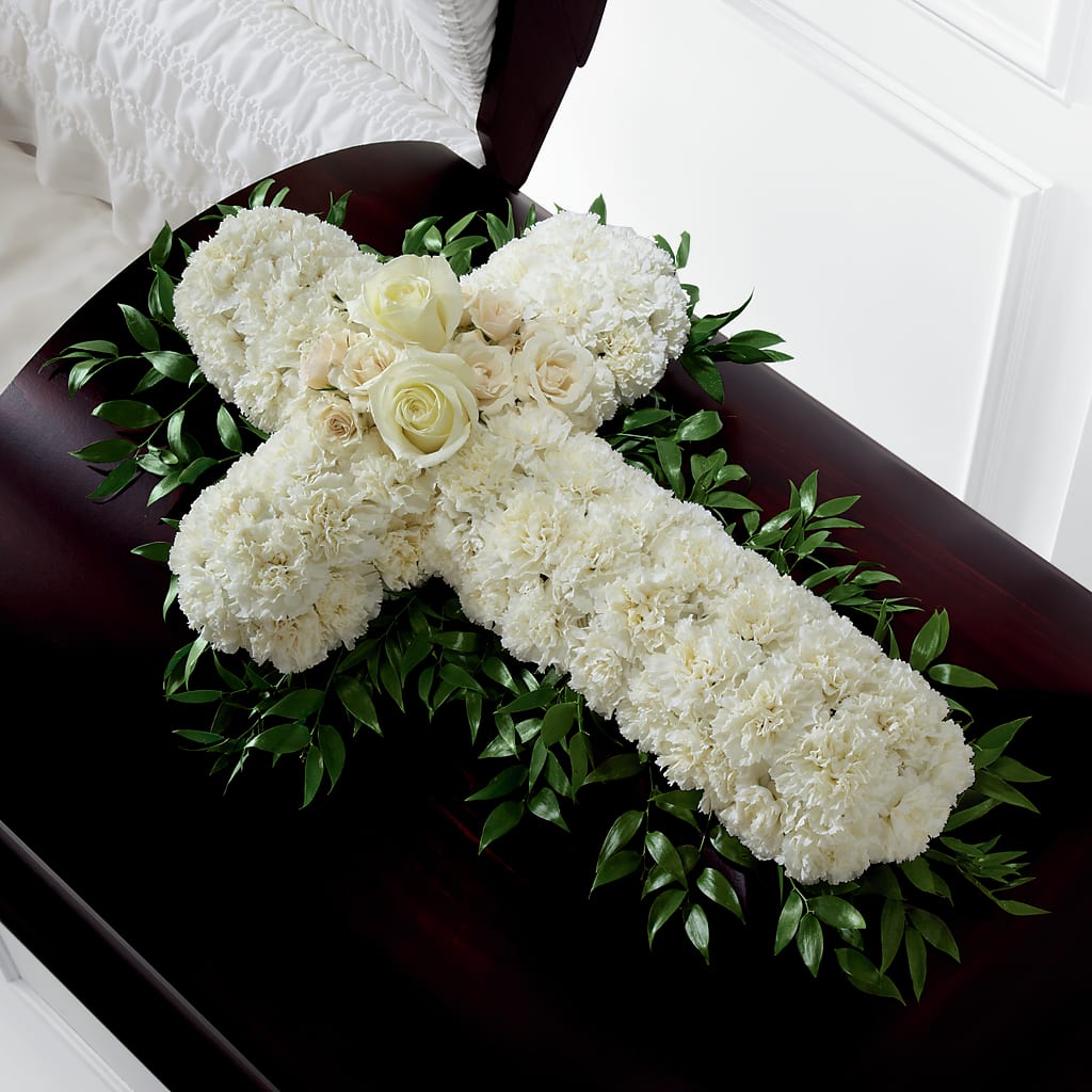 Peaceful Memories Casket Spray (Standard) – PIERSON'S FLOWER SHOP & GREENHOUSES INC, Cedar Rapids IA