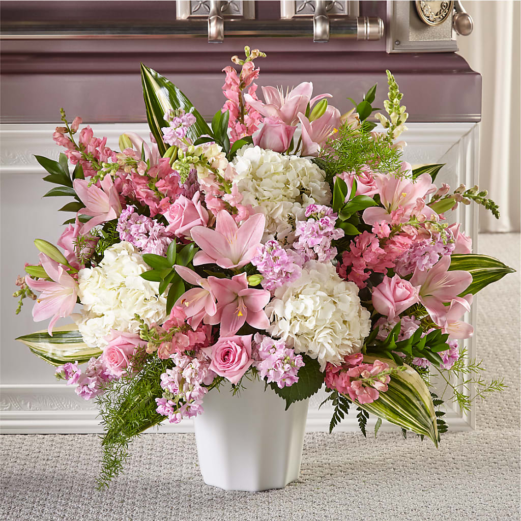 Simply Serene Floor Basket – PIERSON'S FLOWER SHOP & GREENHOUSES INC, Cedar Rapids IA