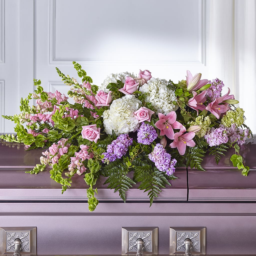 Life's Gratitude Casket Spray – PIERSON'S FLOWER SHOP & GREENHOUSES INC, Cedar Rapids IA