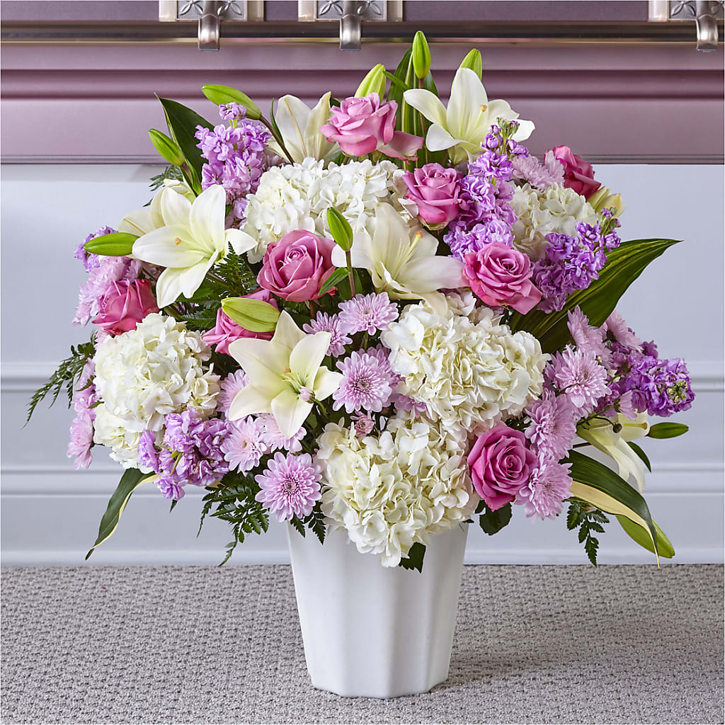 Heaven Sent Floor Basket – PIERSON'S FLOWER SHOP & GREENHOUSES INC, Cedar Rapids IA