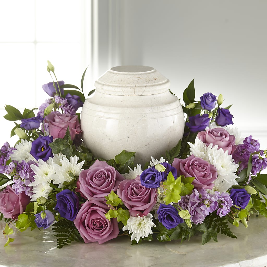 Blooming Sympathy Cremation Adornment – PIERSON'S FLOWER SHOP & GREENHOUSES INC, Cedar Rapids IA