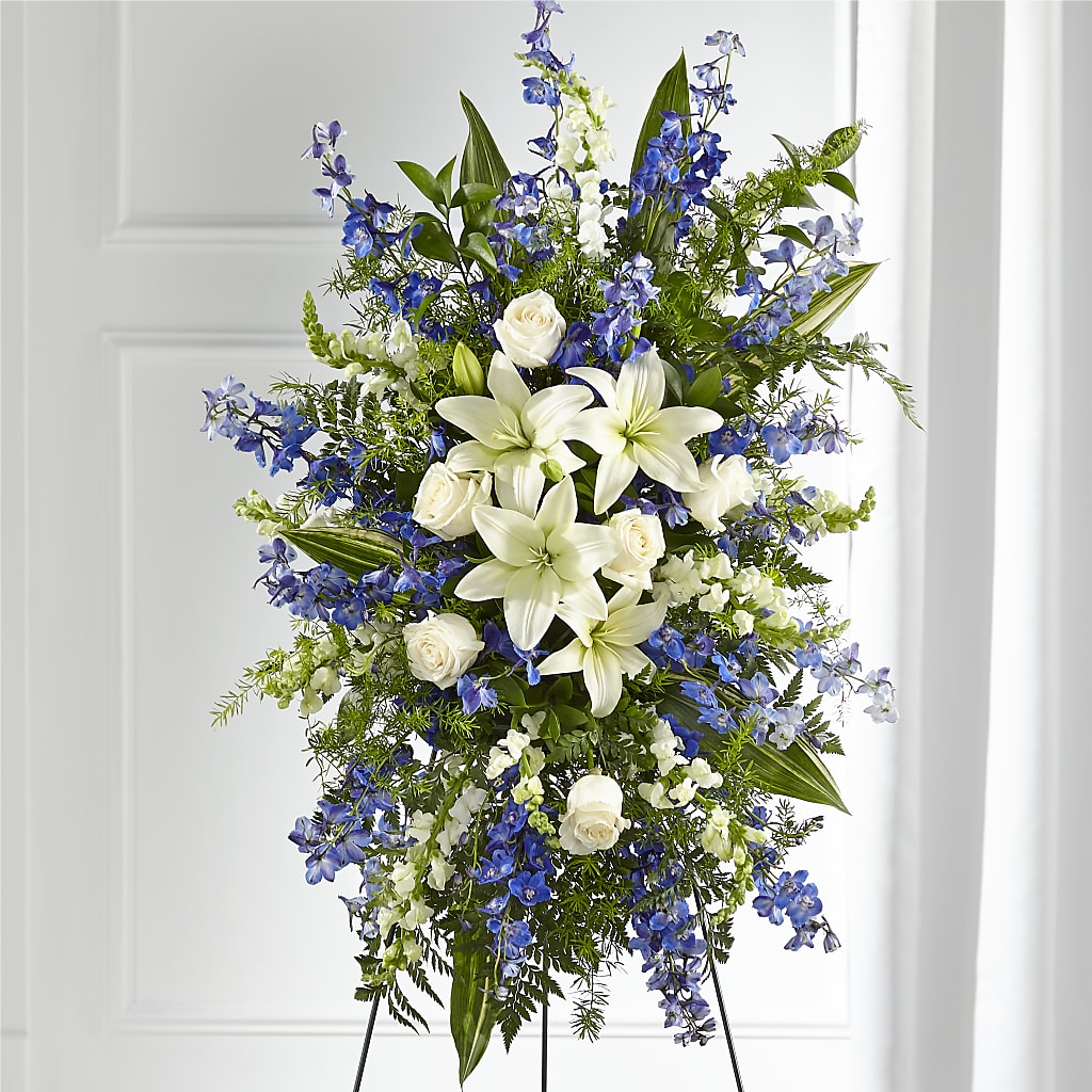 Faithful Friend Standing Spray – PIERSON'S FLOWER SHOP & GREENHOUSES INC, Cedar Rapids IA