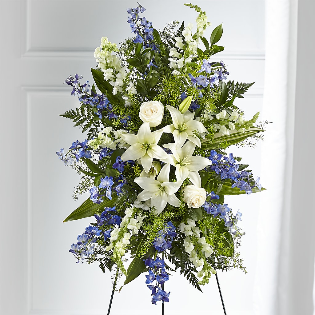 Faithful Friend Standing Spray – PIERSON'S FLOWER SHOP & GREENHOUSES INC, Cedar Rapids IA