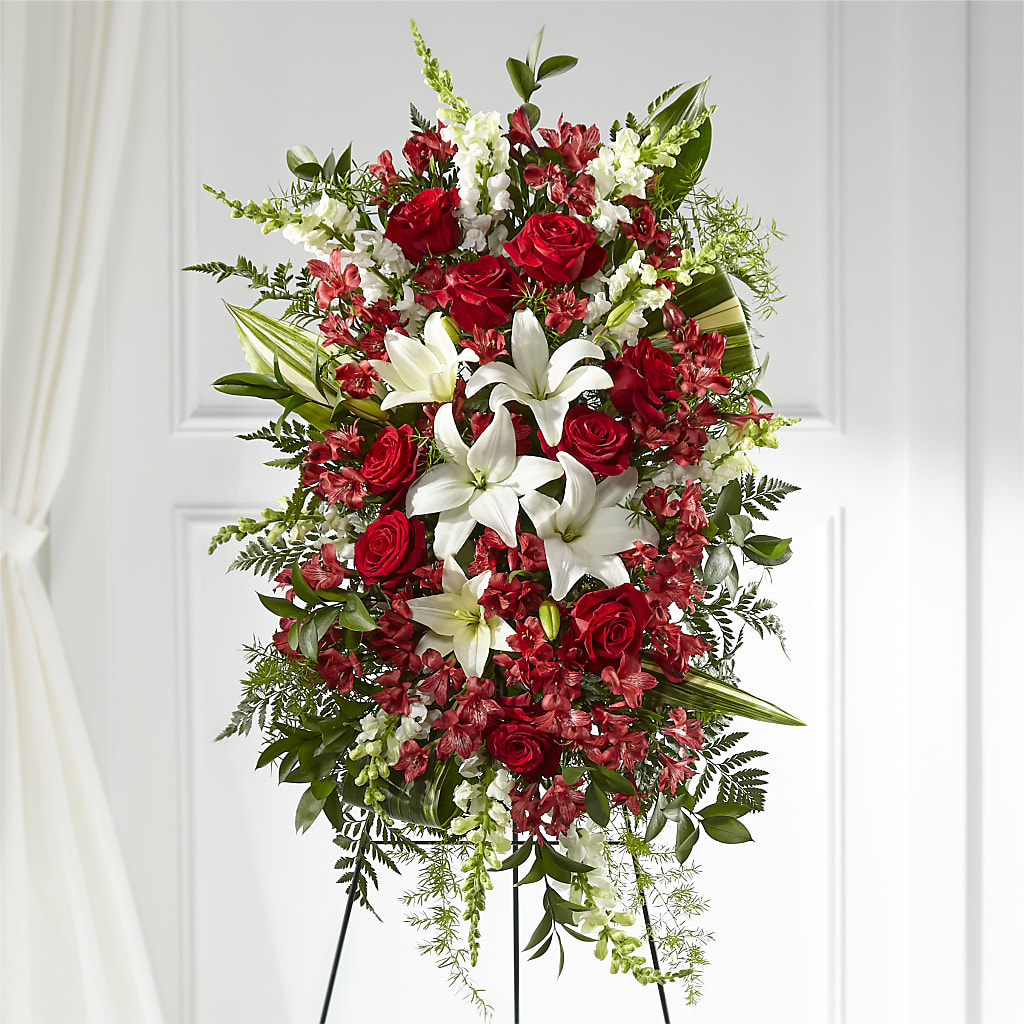 Everlasting Memory Standing Spray – PIERSON'S FLOWER SHOP & GREENHOUSES INC, Cedar Rapids IA