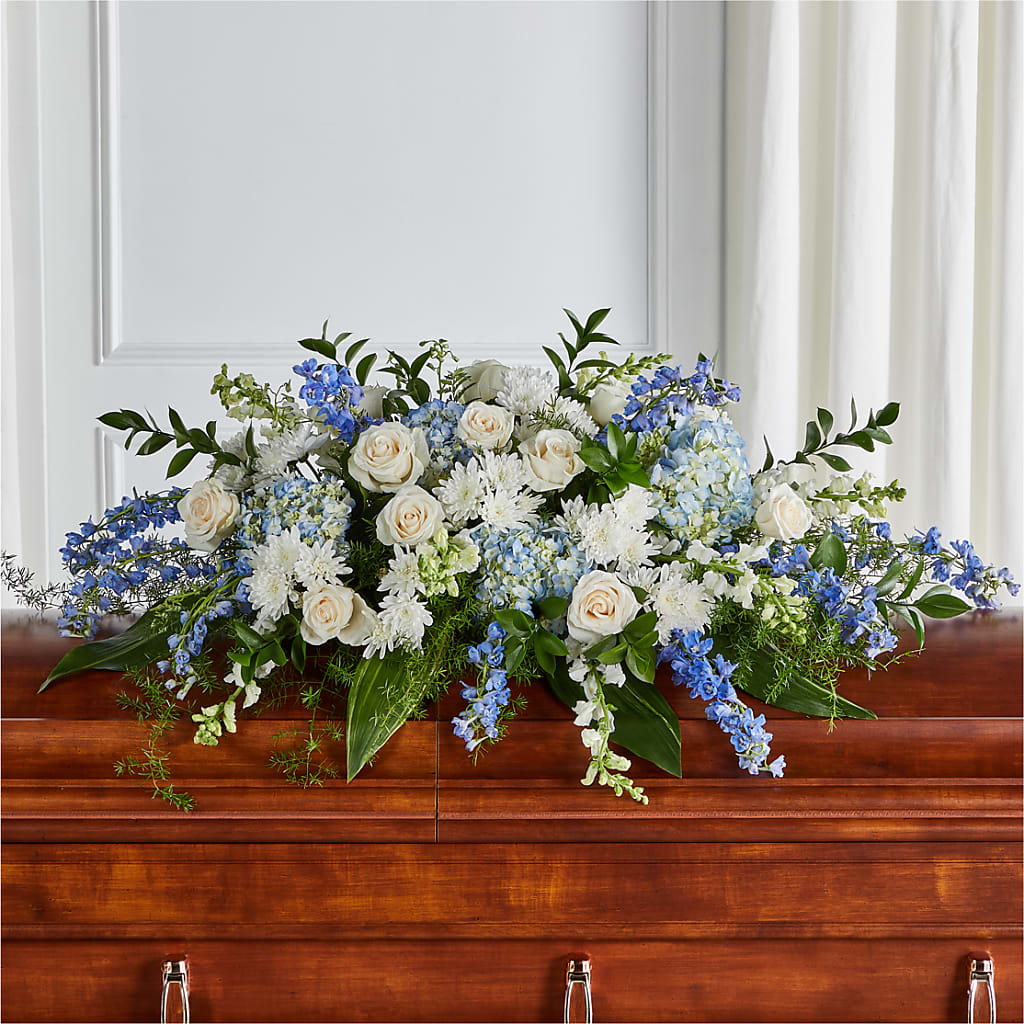 Timeless Essence Casket Spray – PIERSON'S FLOWER SHOP & GREENHOUSES INC, Cedar Rapids IA