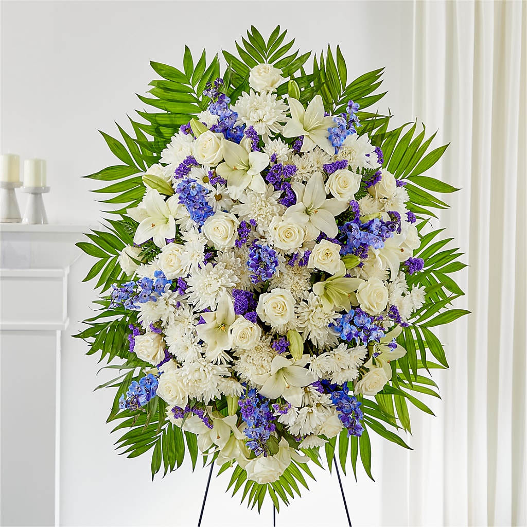 At Rest Standing Spray – PIERSON'S FLOWER SHOP & GREENHOUSES INC, Cedar Rapids IA
