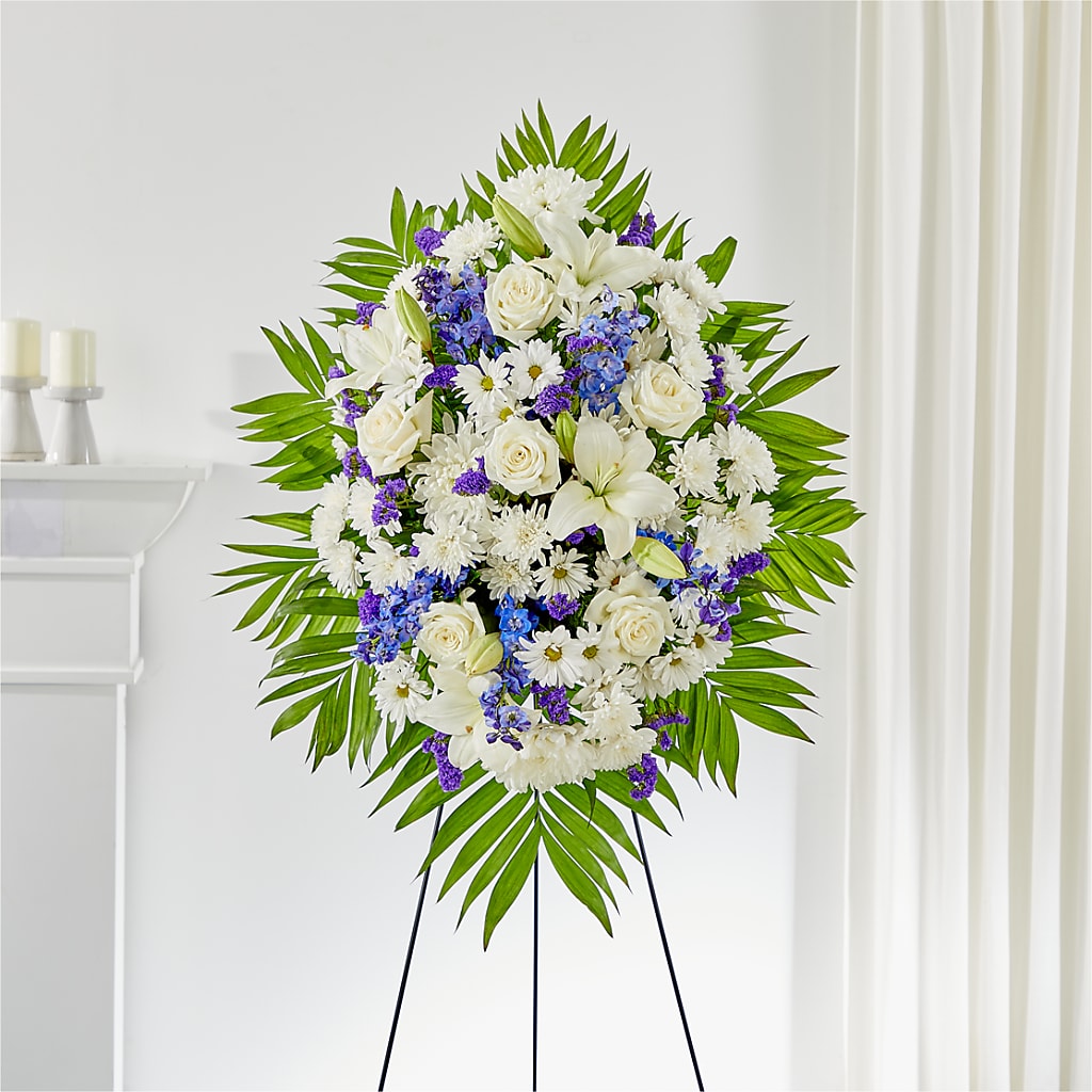 At Rest Standing Spray – PIERSON'S FLOWER SHOP & GREENHOUSES INC, Cedar Rapids IA