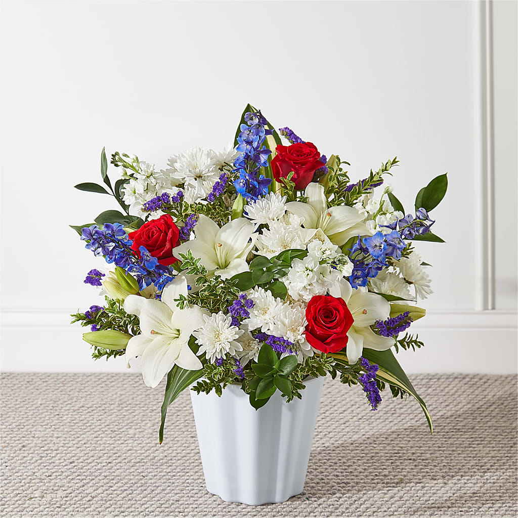 Consoled Floor Basket – PIERSON'S FLOWER SHOP & GREENHOUSES INC, Cedar Rapids IA