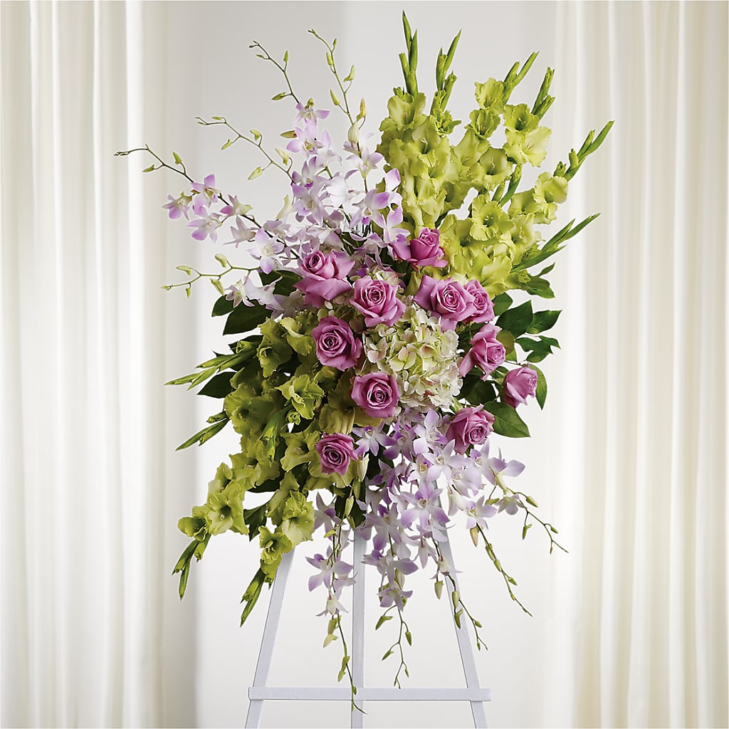 Lasting Legacy Standing Spray – PIERSON'S FLOWER SHOP & GREENHOUSES INC, Cedar Rapids IA