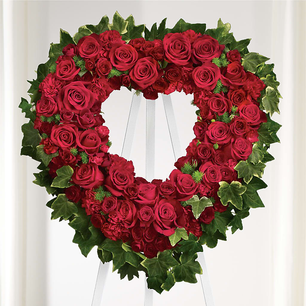 Wholehearted Standing Spray – PIERSON'S FLOWER SHOP & GREENHOUSES INC, Cedar Rapids IA
