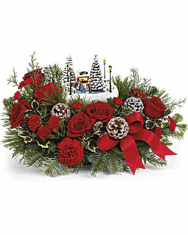 TEL Thoma Kinkade Oh What Fun – PIERSON'S FLOWER SHOP & GREENHOUSES INC, Cedar Rapids IA