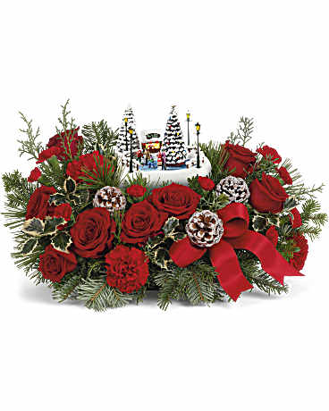 TEL Thoma Kinkade Oh What Fun – PIERSON'S FLOWER SHOP & GREENHOUSES INC, Cedar Rapids IA