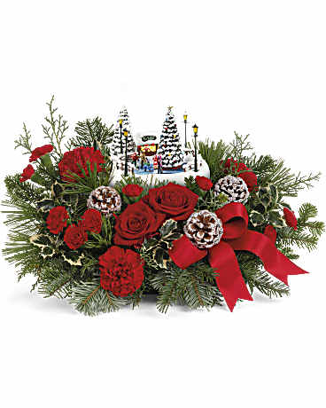 TEL Thoma Kinkade Oh What Fun – PIERSON'S FLOWER SHOP & GREENHOUSES INC, Cedar Rapids IA