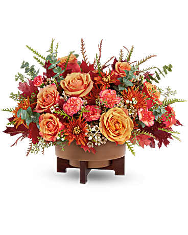 TEL Modern Copper Centerpiece – PIERSON'S FLOWER SHOP & GREENHOUSES INC, Cedar Rapids IA