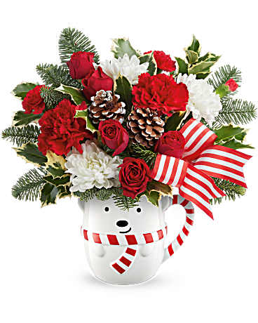 TEL Send A Hug Cozy Cub Wish – PIERSON'S FLOWER SHOP & GREENHOUSES INC, Cedar Rapids IA