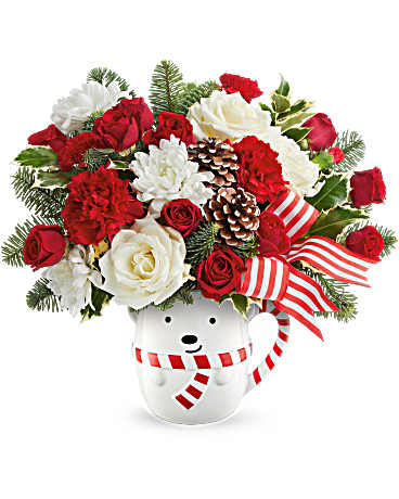 TEL Send A Hug Cozy Cub Wish – PIERSON'S FLOWER SHOP & GREENHOUSES INC, Cedar Rapids IA