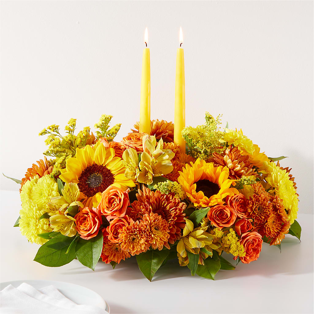 Autumn Harmony Centerpiece – PIERSON'S FLOWER SHOP & GREENHOUSES INC, Cedar Rapids IA