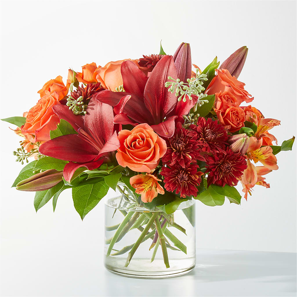 Crimson Leaves Bouquet – PIERSON'S FLOWER SHOP & GREENHOUSES INC, Cedar Rapids IA