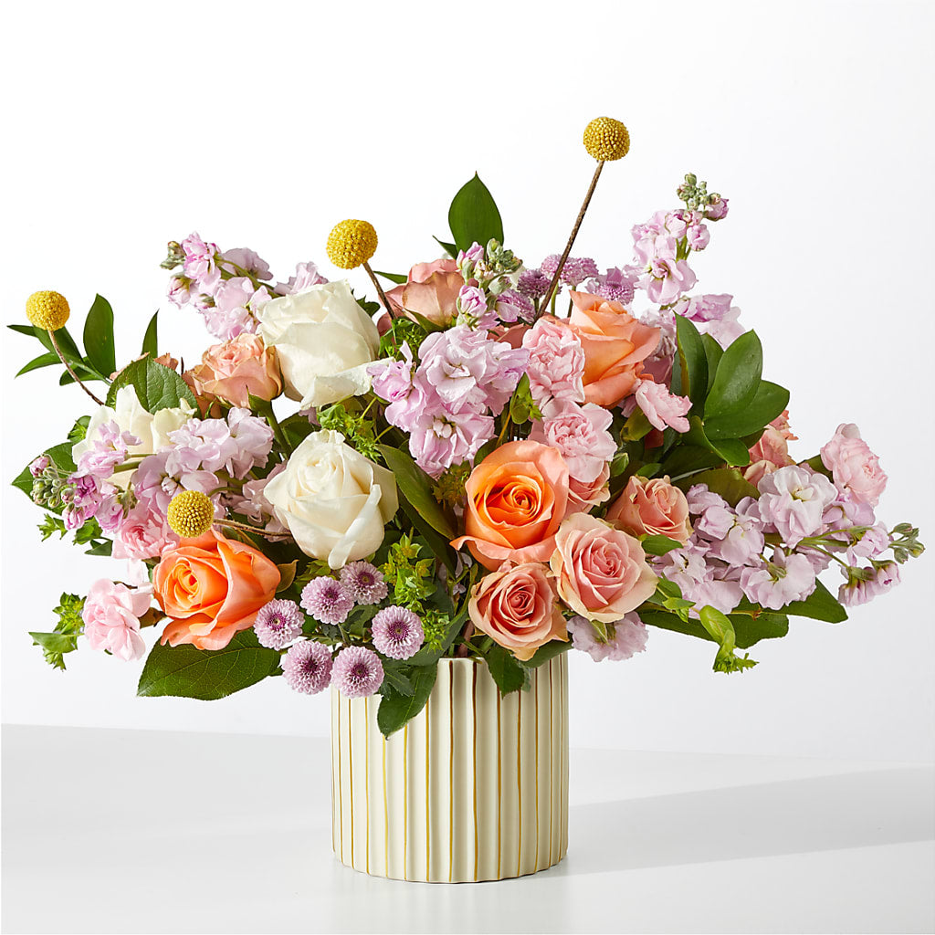 French Market Bouquet with Ivory Vase – PIERSON'S FLOWER SHOP & GREENHOUSES INC, Cedar Rapids IA