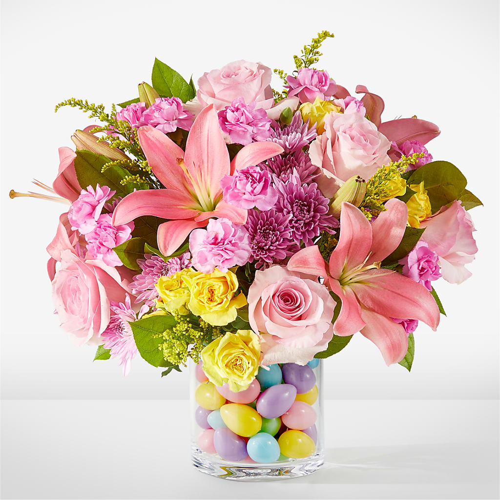 Easter Egg Hunt Bouquet – PIERSON'S FLOWER SHOP & GREENHOUSES INC, Cedar Rapids IA